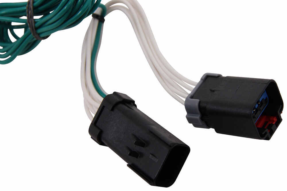 T One Vehicle Wiring Harness With 4 Pole Flat Trailer