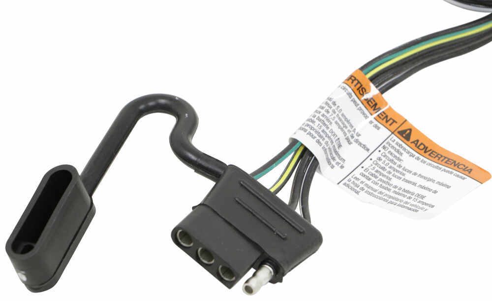 2017 Ford Fiesta T-One Vehicle Wiring Harness with 4-Pole Flat Trailer