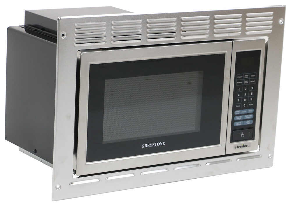 Greystone Standard RV Microwave w/ Trim Kit - 1,350 Watts - 0.9 Cu Ft