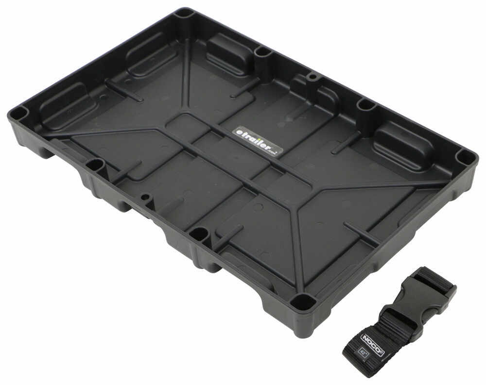 Group 27 Deep Cycle Plastic Battery Tray with Strap for Marine Boats RV