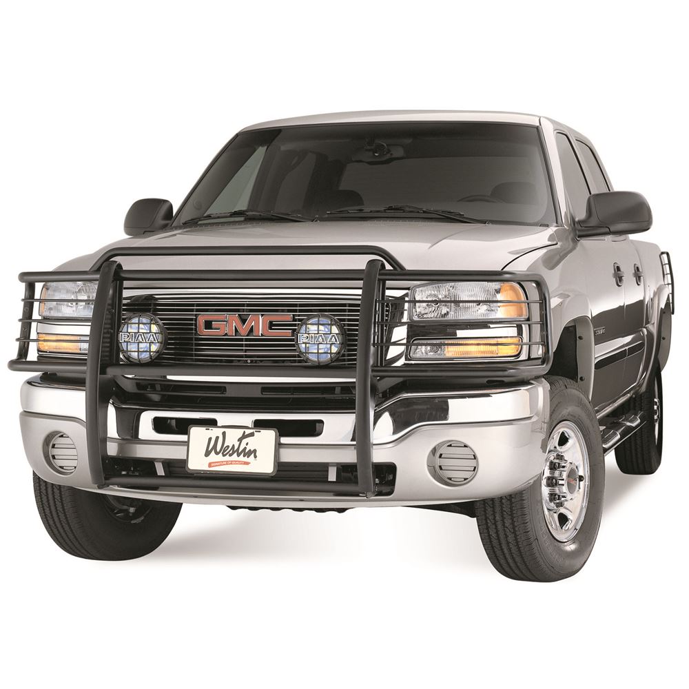 2005 GMC Sierra Westin Sportsman Grille Guard - 1 Piece - Black Powder ...