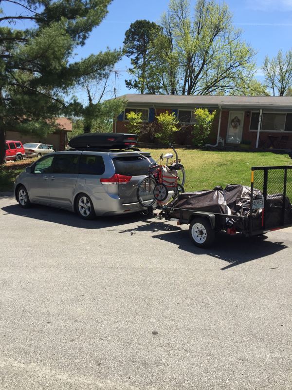 toyota sienna bike rack