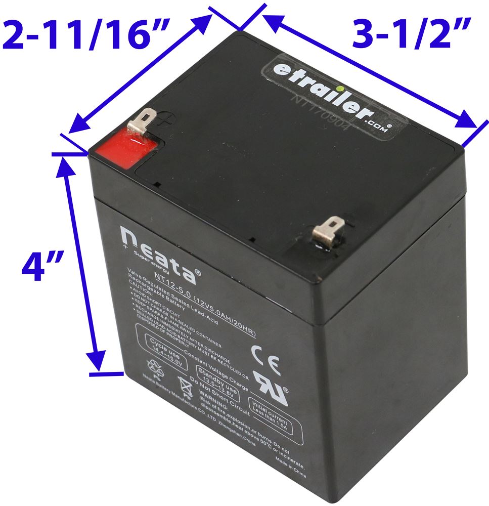 Complete Towing Break Away Kit w// Meter 12V 5AH Battery Switch and Charger